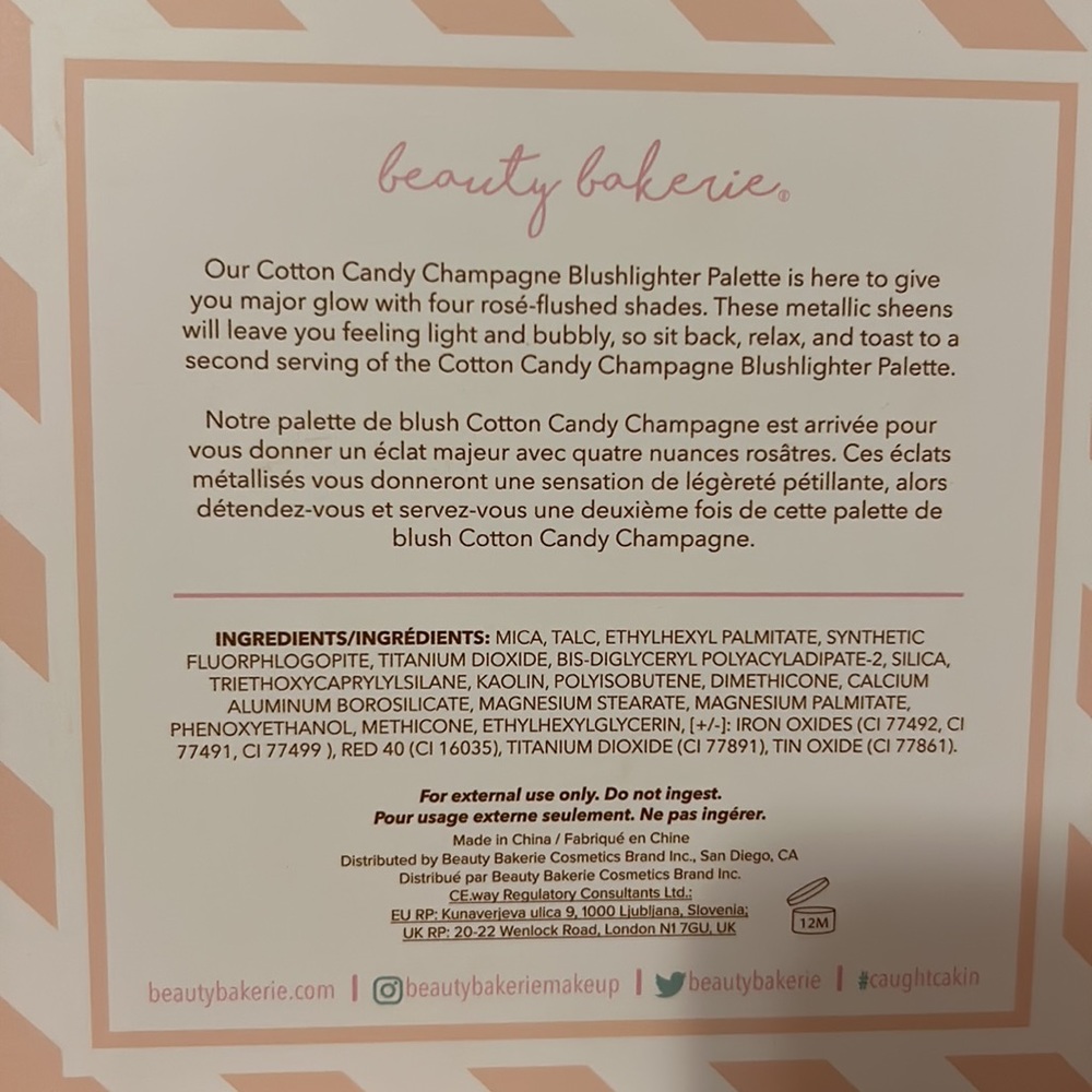 Beauty Bakerie Cotton Candy Champagne Blushlighter Palette Brand New. - Picture 4 of 5